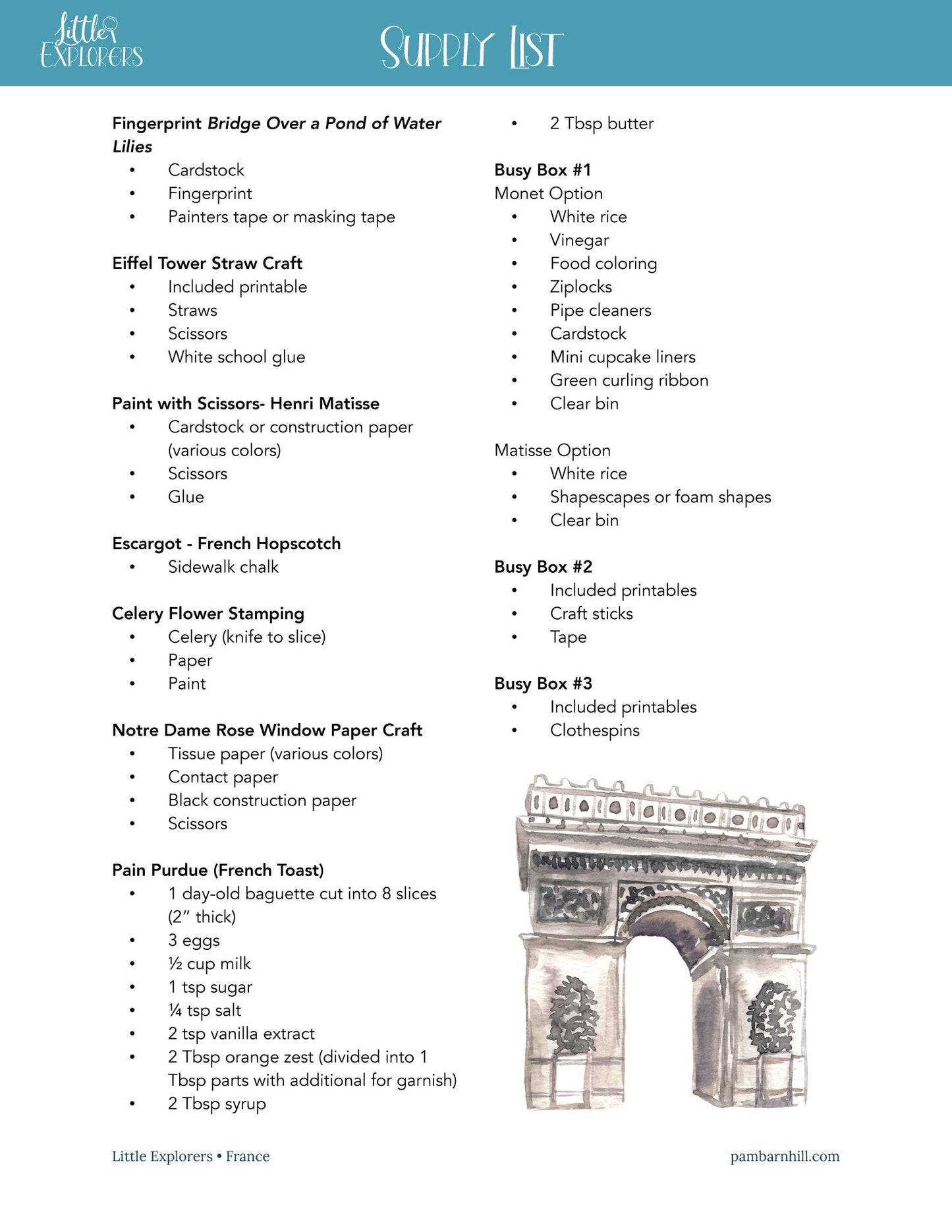 France Little Explorers - Homeschool Better Together