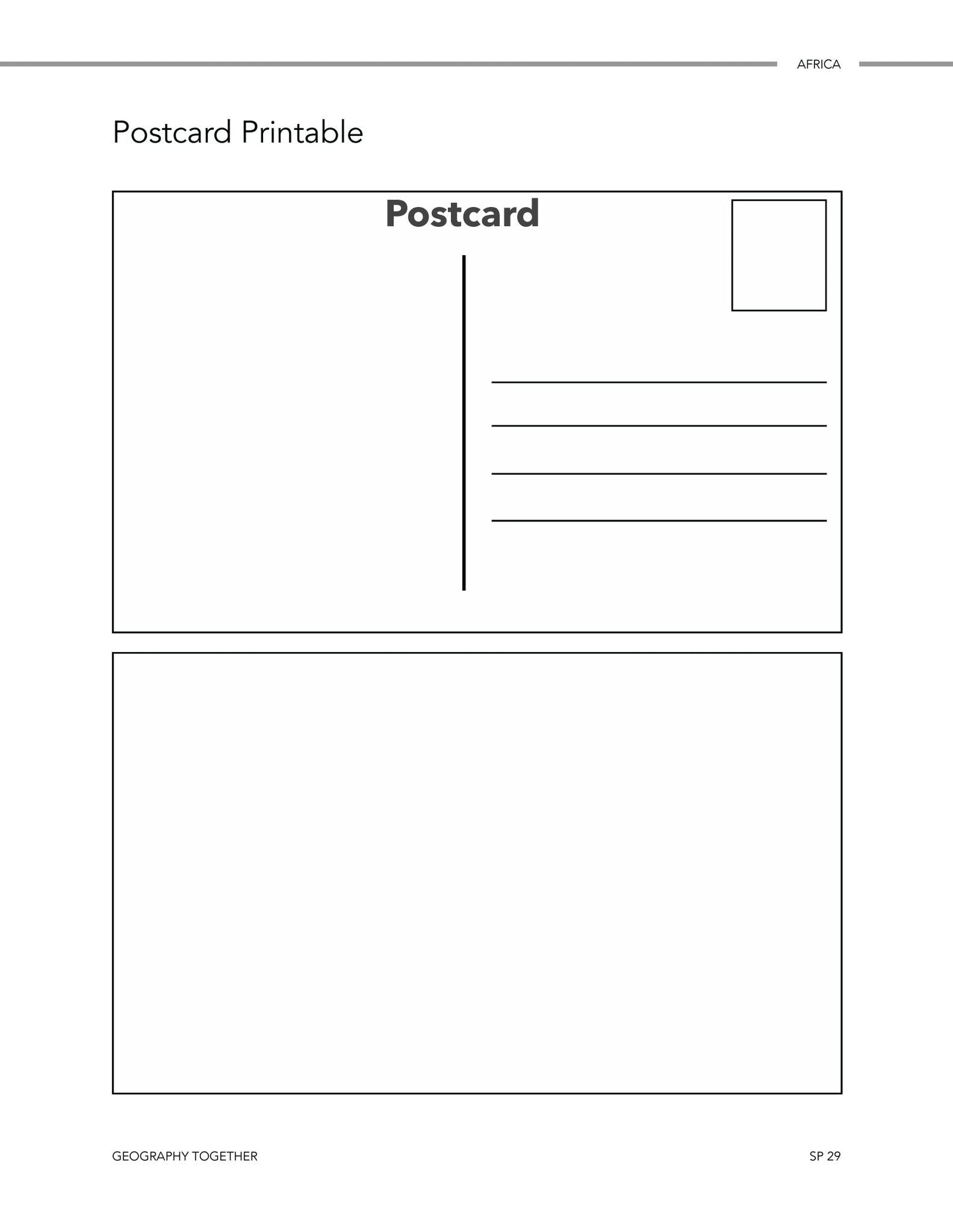 Geography Together: Africa - Homeschool Better Together