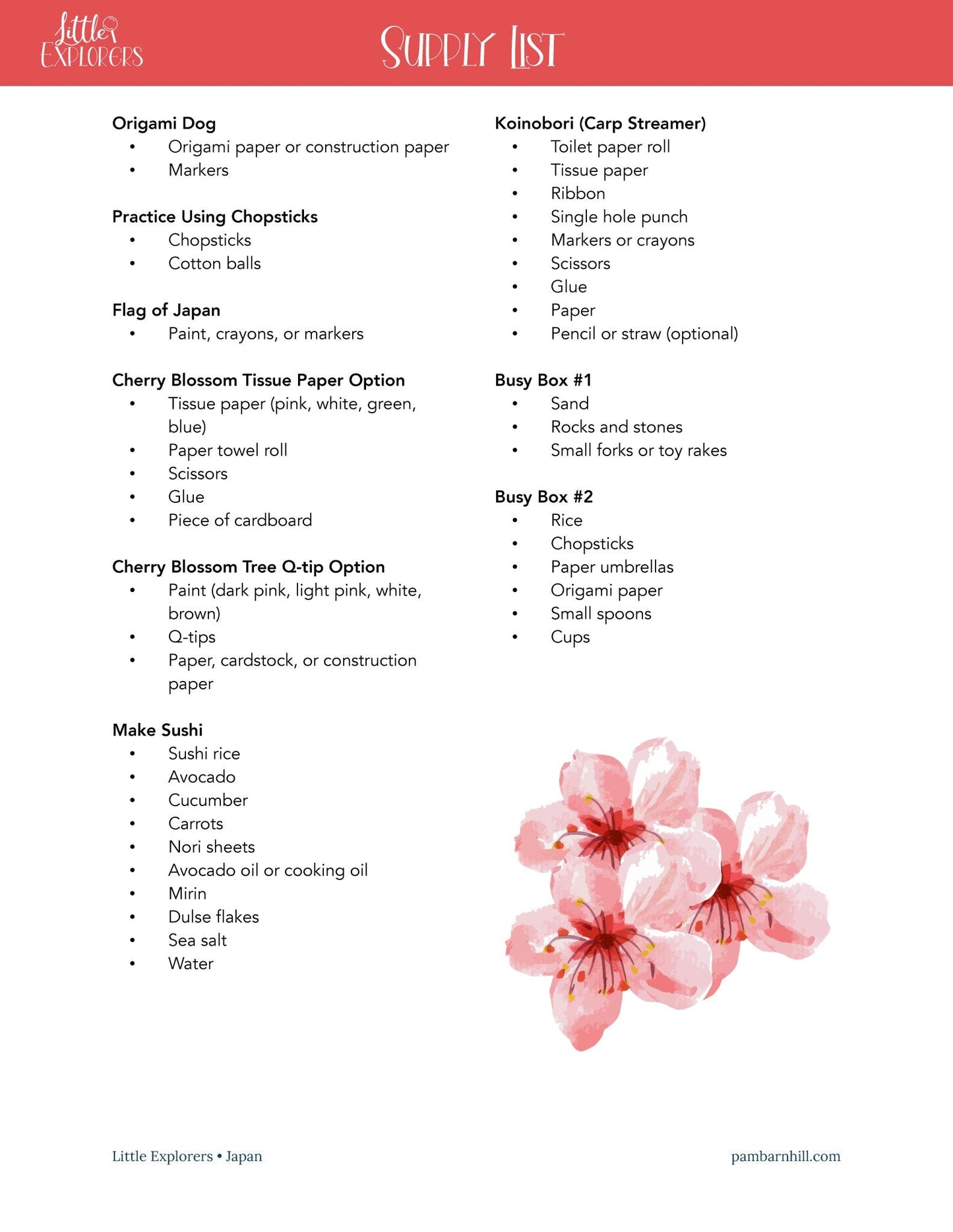 Japan Little Explorers - Homeschool Better Together