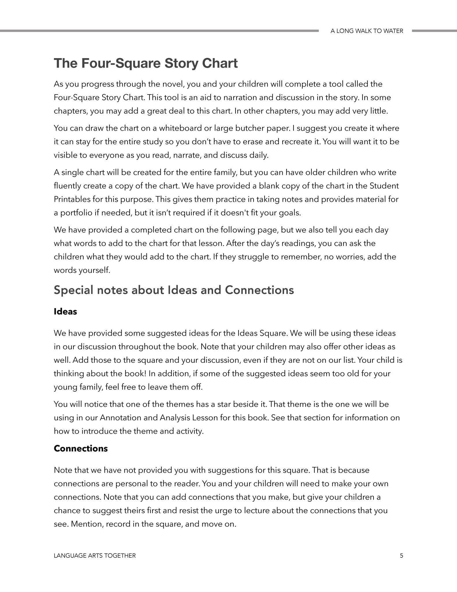 A Long Walk to Water Middle School Language Arts Together - Homeschool Better Together