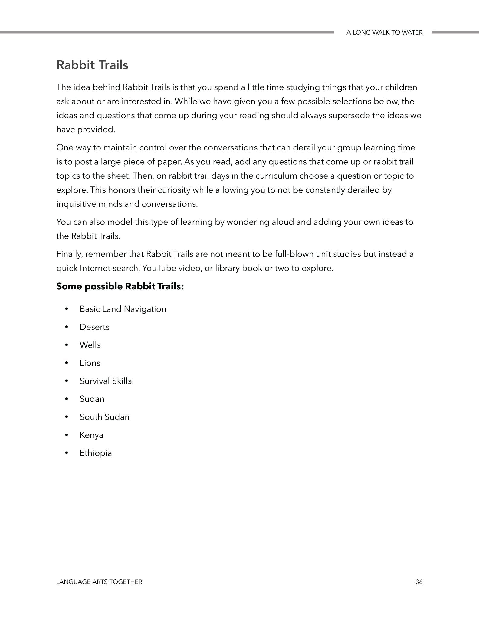 A Long Walk to Water Middle School Language Arts Together - Homeschool Better Together
