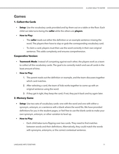 A Long Walk to Water Middle School Language Arts Together - Homeschool Better Together