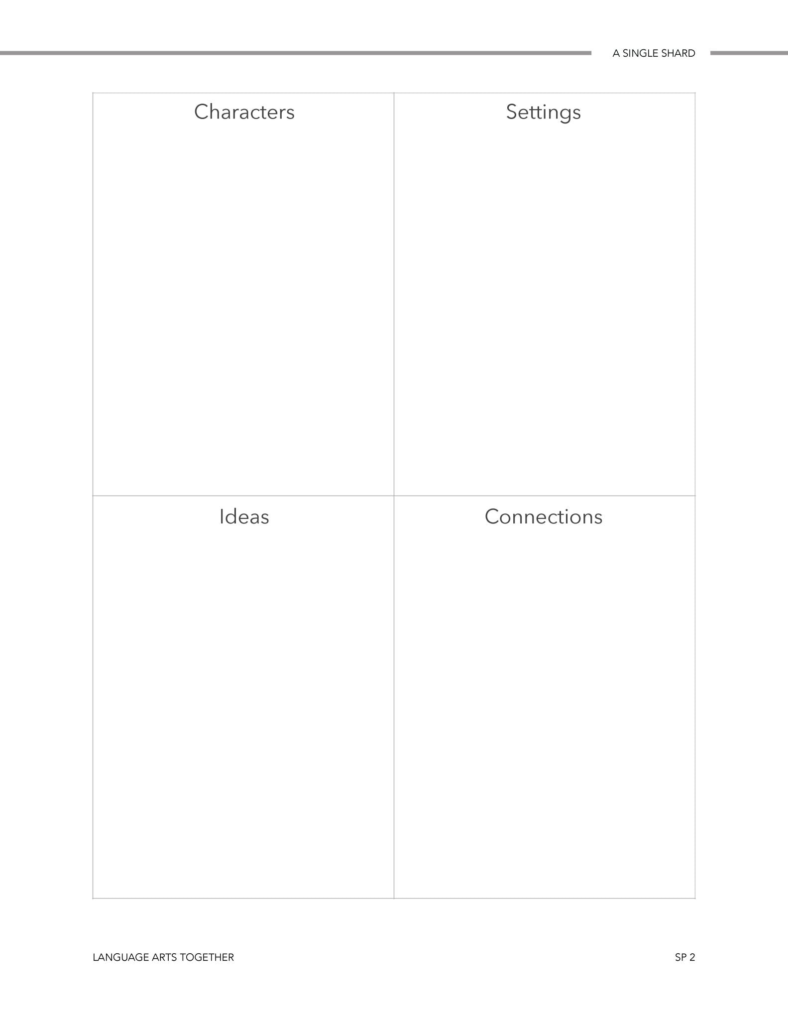 A Single Shard Language Arts Together - Homeschool Better Together