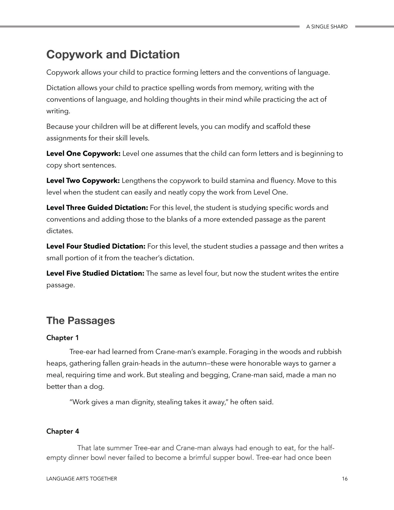 A Single Shard Language Arts Together - Homeschool Better Together