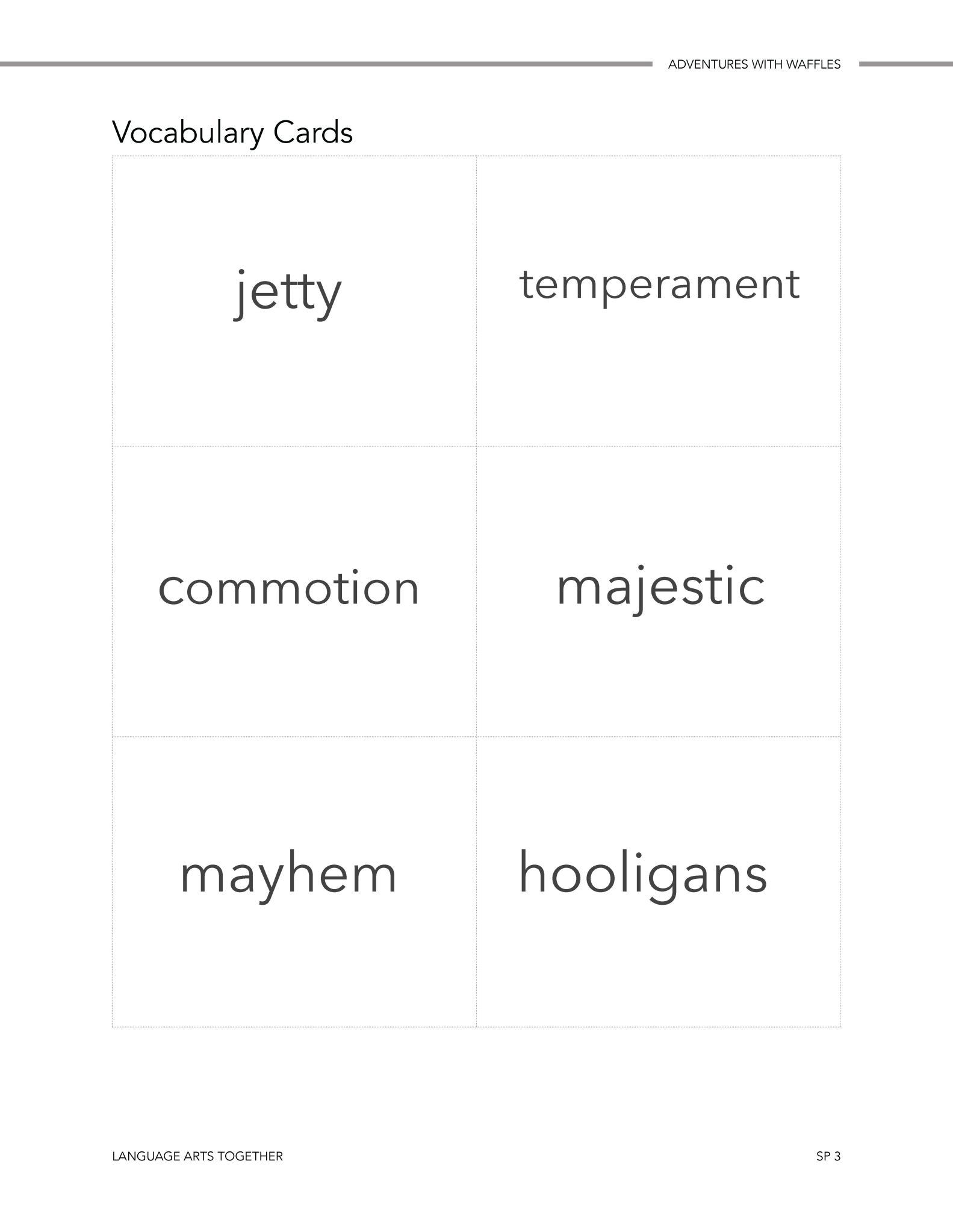 Adventures with Waffles Language Arts Together - Homeschool Better Together