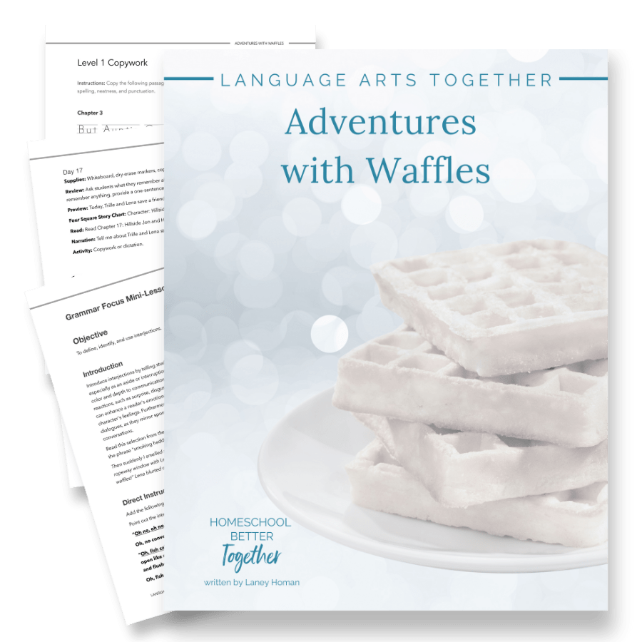 Adventures with Waffles Language Arts Together - Homeschool Better Together