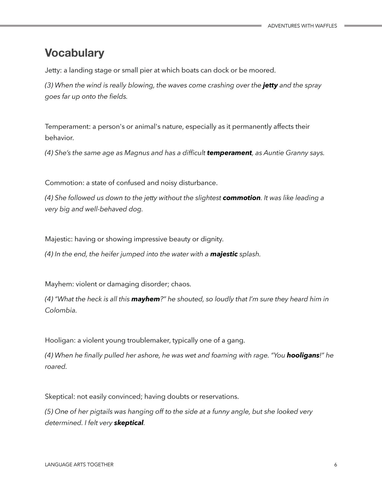 Adventures with Waffles Language Arts Together - Homeschool Better Together