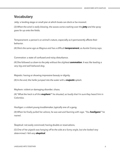 Adventures with Waffles Language Arts Together - Homeschool Better Together