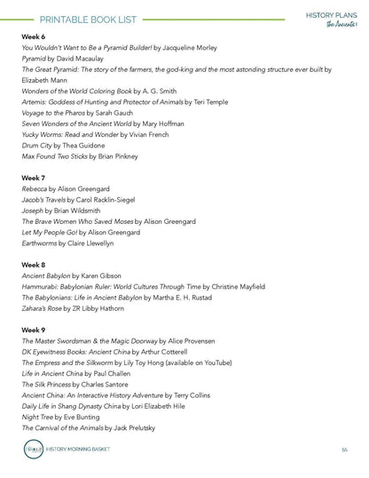 Ancients Term 1 Morning Time Plans - Homeschool Better Together