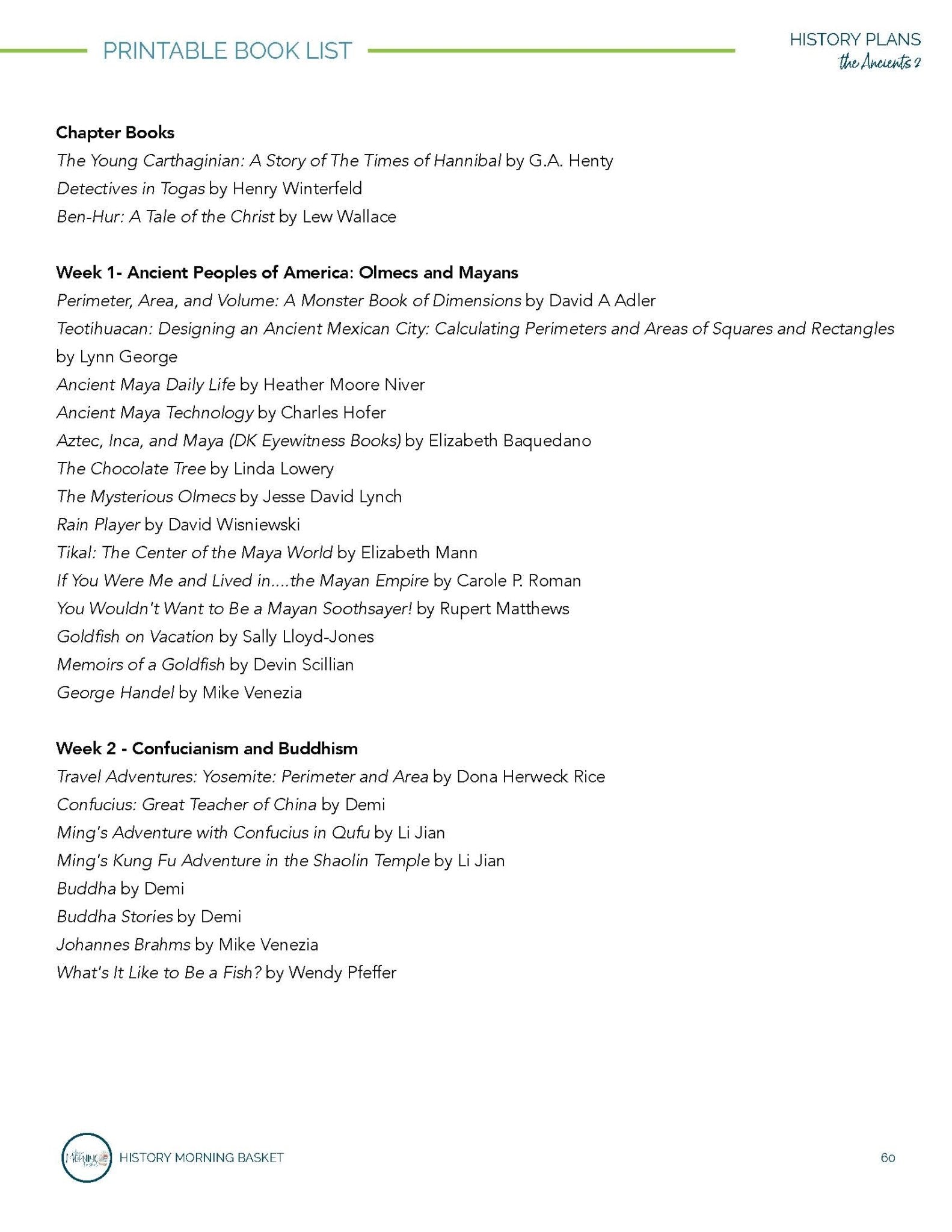 Ancients Term 2 Morning Time Plans - Homeschool Better Together