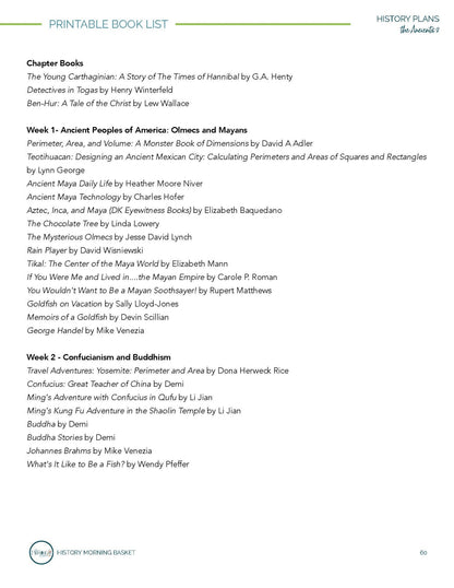 Ancients Term 2 Morning Time Plans - Homeschool Better Together