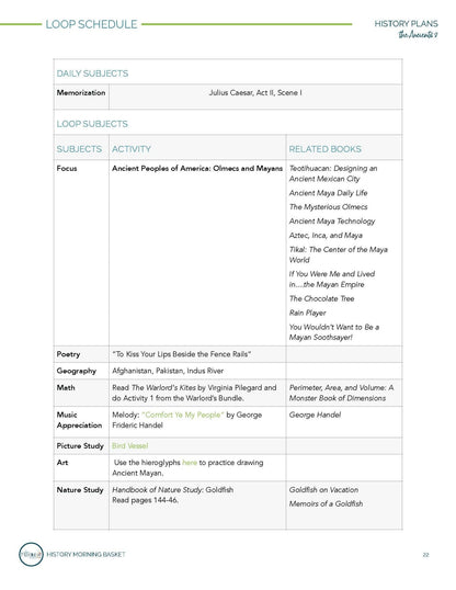 Ancients Term 2 Morning Time Plans - Homeschool Better Together