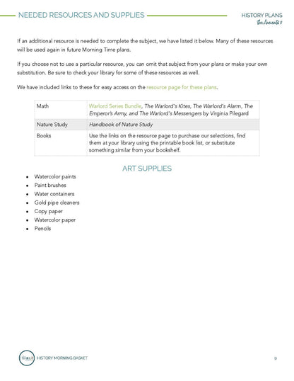 Ancients Term 2 Morning Time Plans - Homeschool Better Together