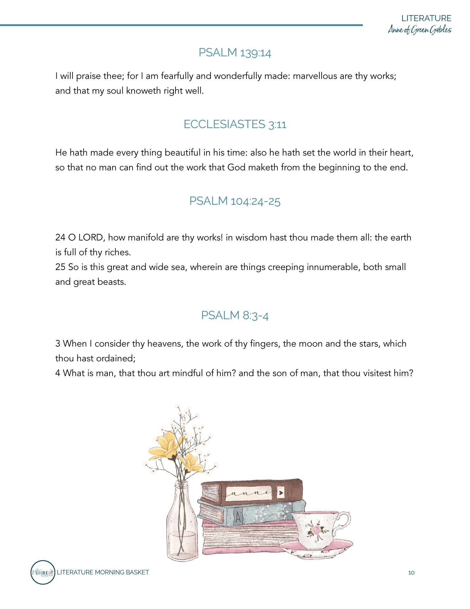 Anne of Green Gables Morning Time Plans - Homeschool Better Together