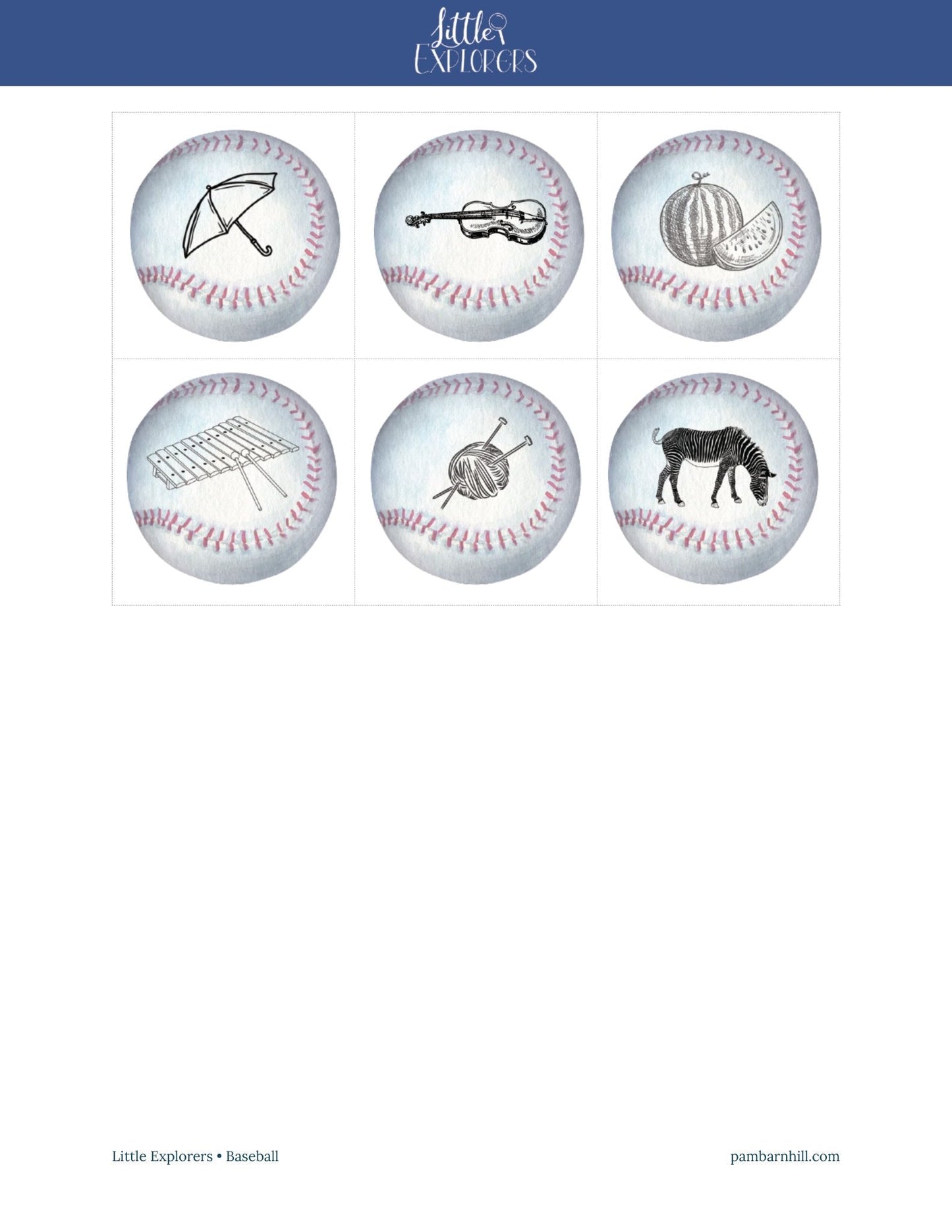 Baseball Little Explorers - Homeschool Better Together
