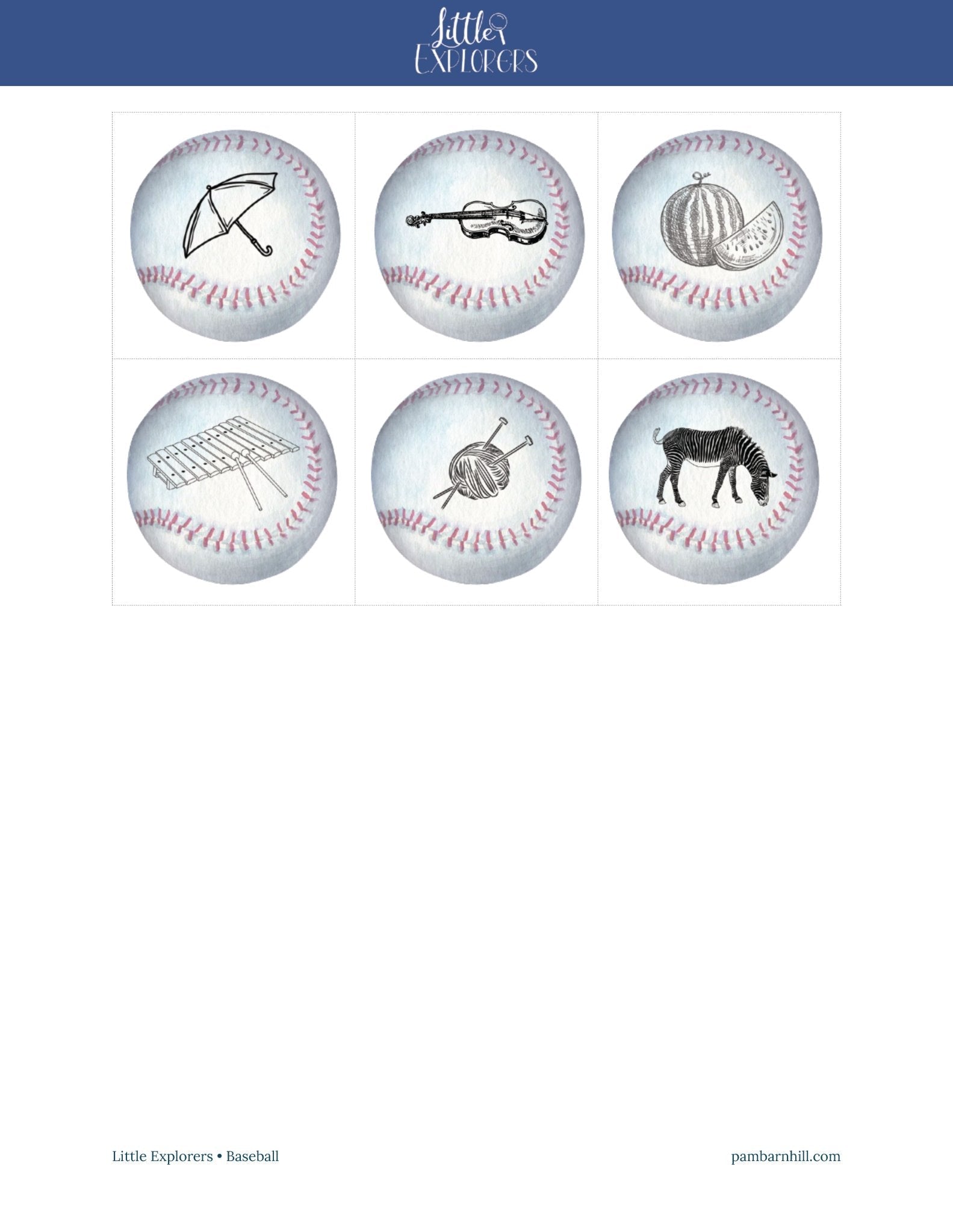 Baseball Little Explorers - Homeschool Better Together