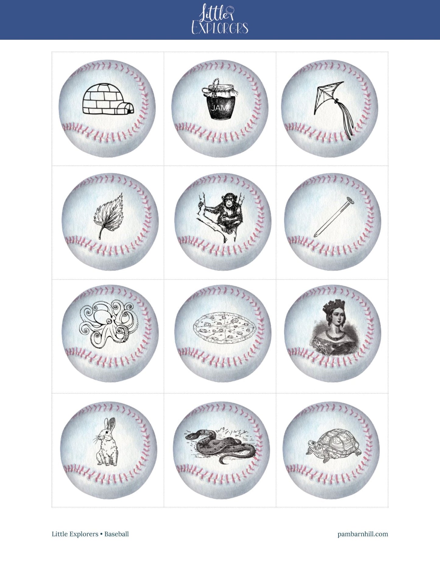 Baseball Little Explorers - Homeschool Better Together