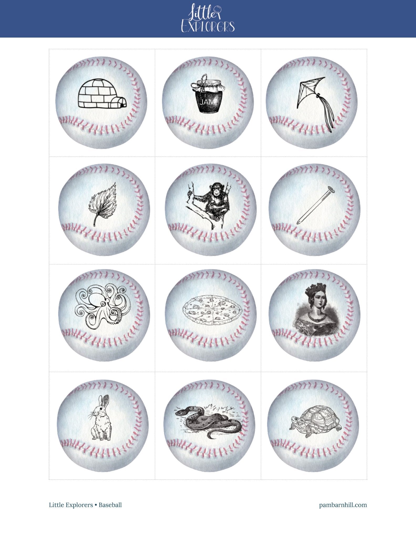 Baseball Little Explorers - Homeschool Better Together