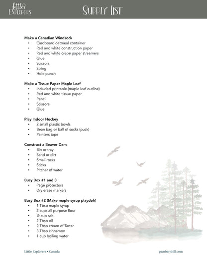 Canada Little Explorers - Homeschool Better Together
