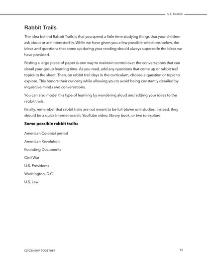 Citizenship Together - US Elections - Homeschool Better Together