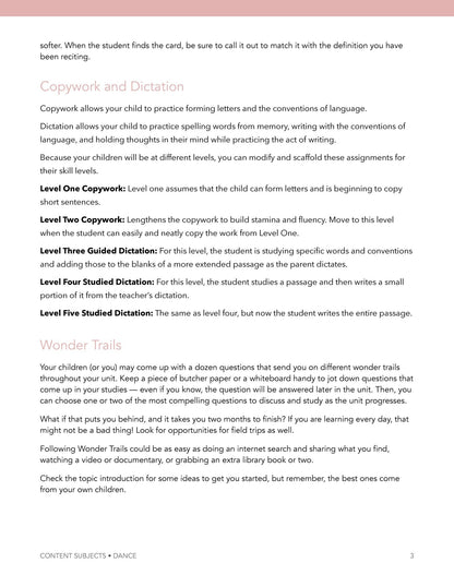 Dance Wonder Studies - Homeschool Better Together