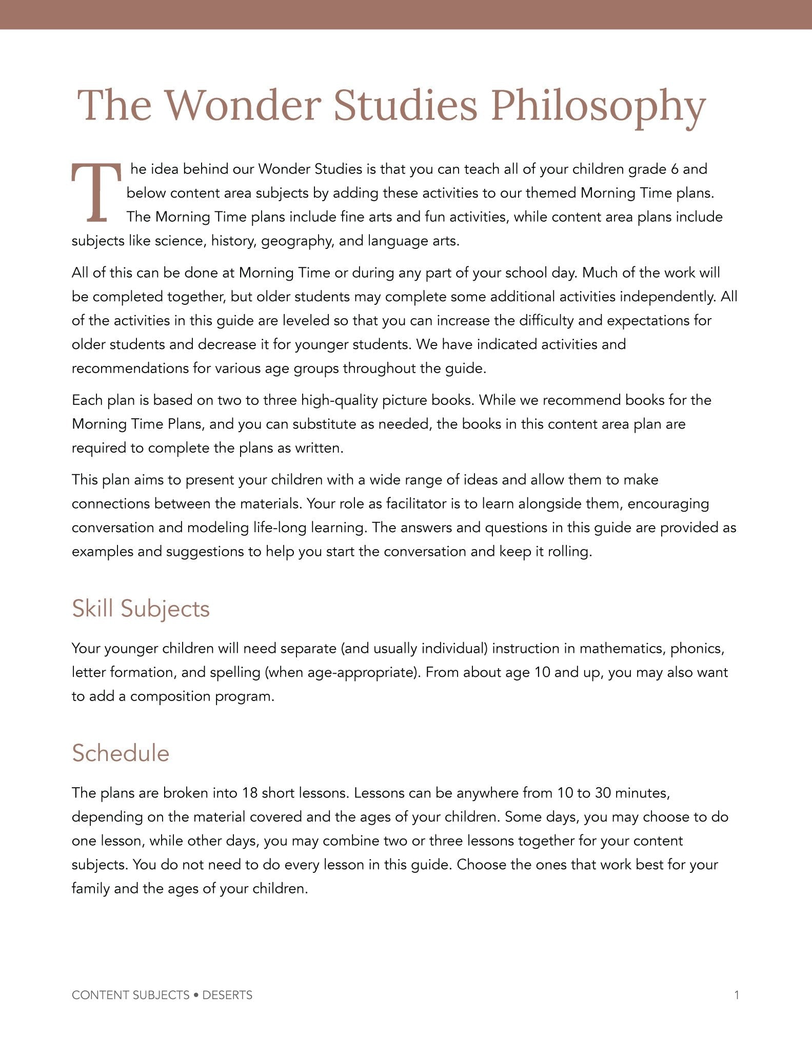 Desert Wonder Studies - Homeschool Better Together