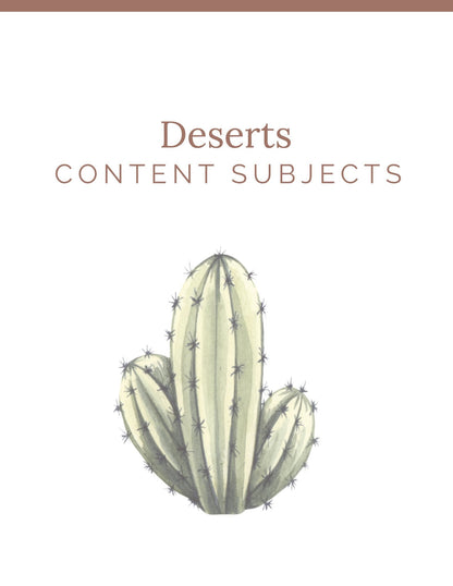 Desert Wonder Studies - Homeschool Better Together