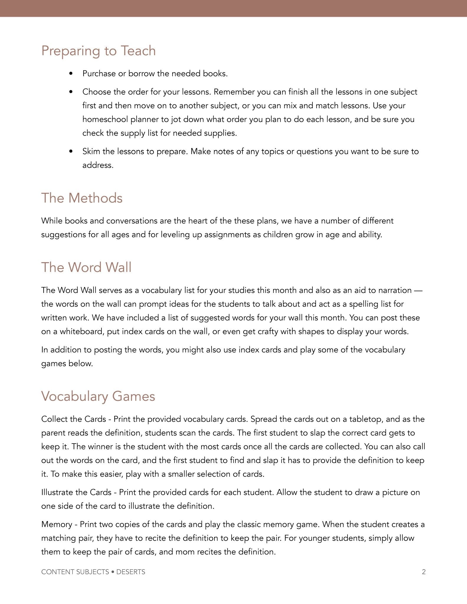 Desert Wonder Studies - Homeschool Better Together