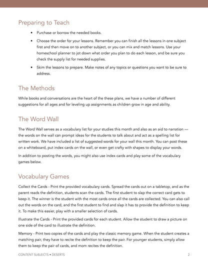 Desert Wonder Studies - Homeschool Better Together