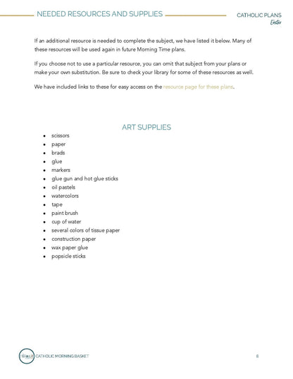 Easter Morning Time Plans - Homeschool Better Together