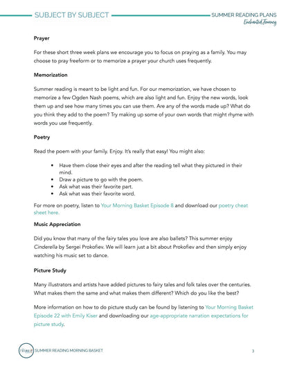 Enchanted Journey Morning Time Plans - Homeschool Better Together