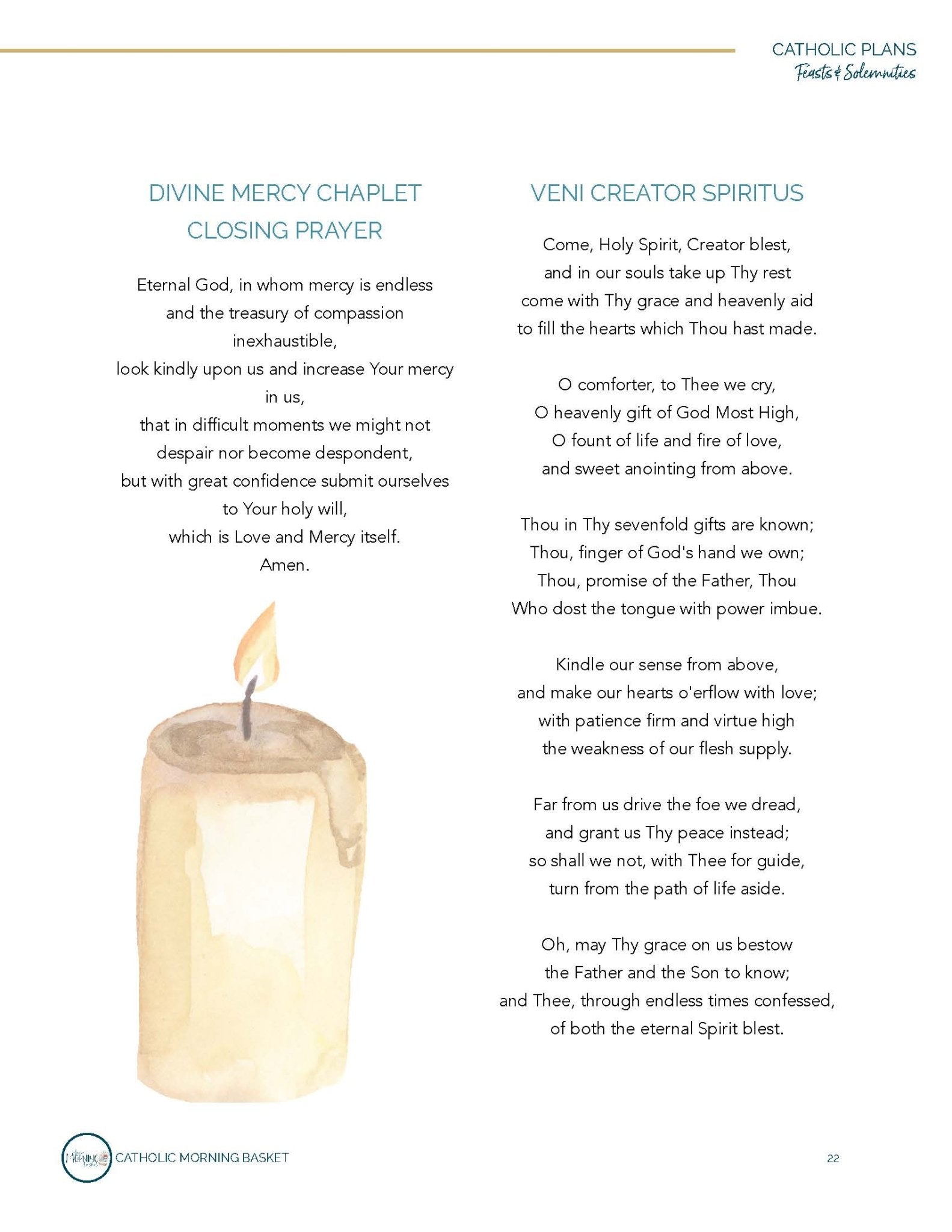 Feasts and Solemnities Morning Time Plans - Homeschool Better Together