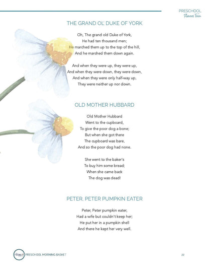 Flowers Term: Early Learner Morning Time Plans - Homeschool Better Together