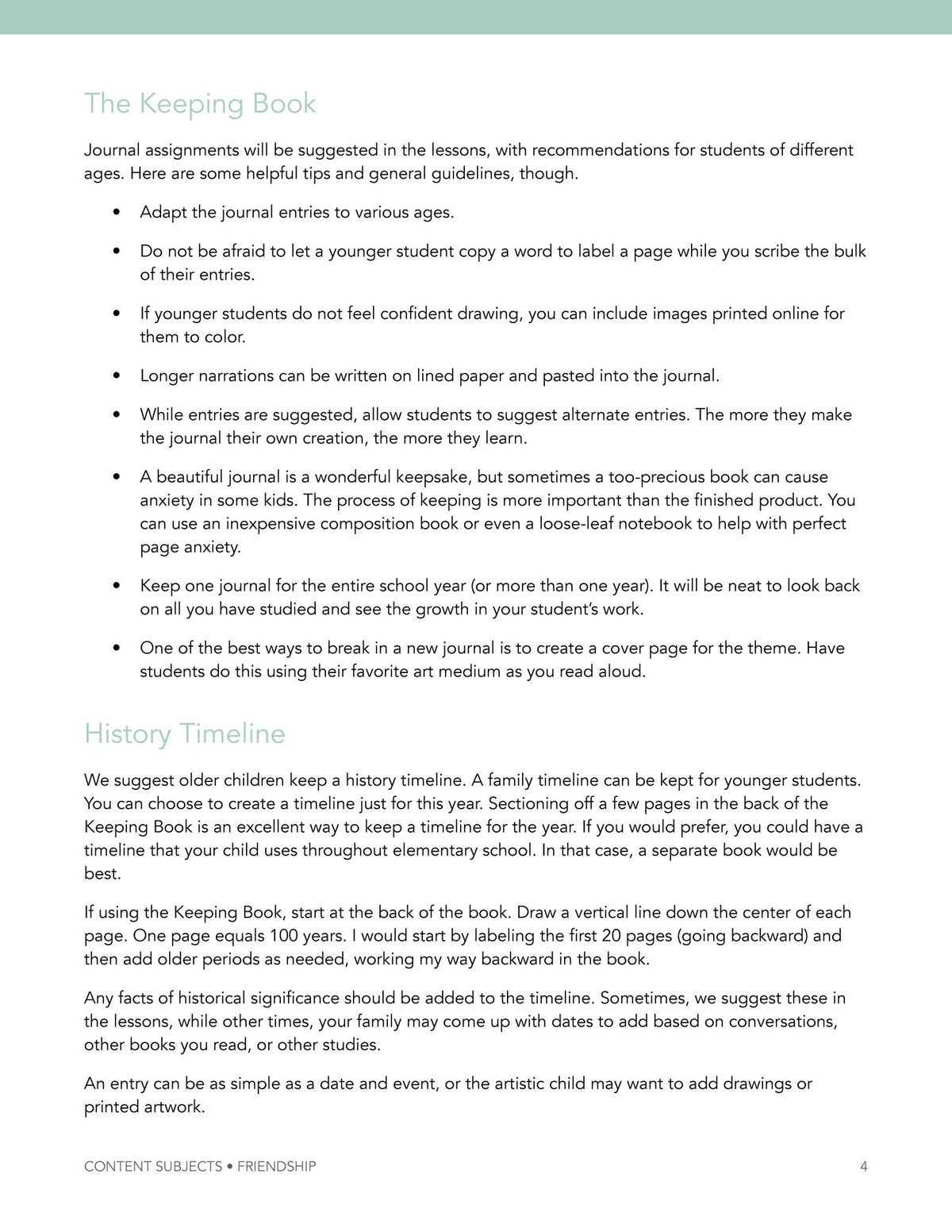 Friendship Wonder Study - Homeschool Better Together