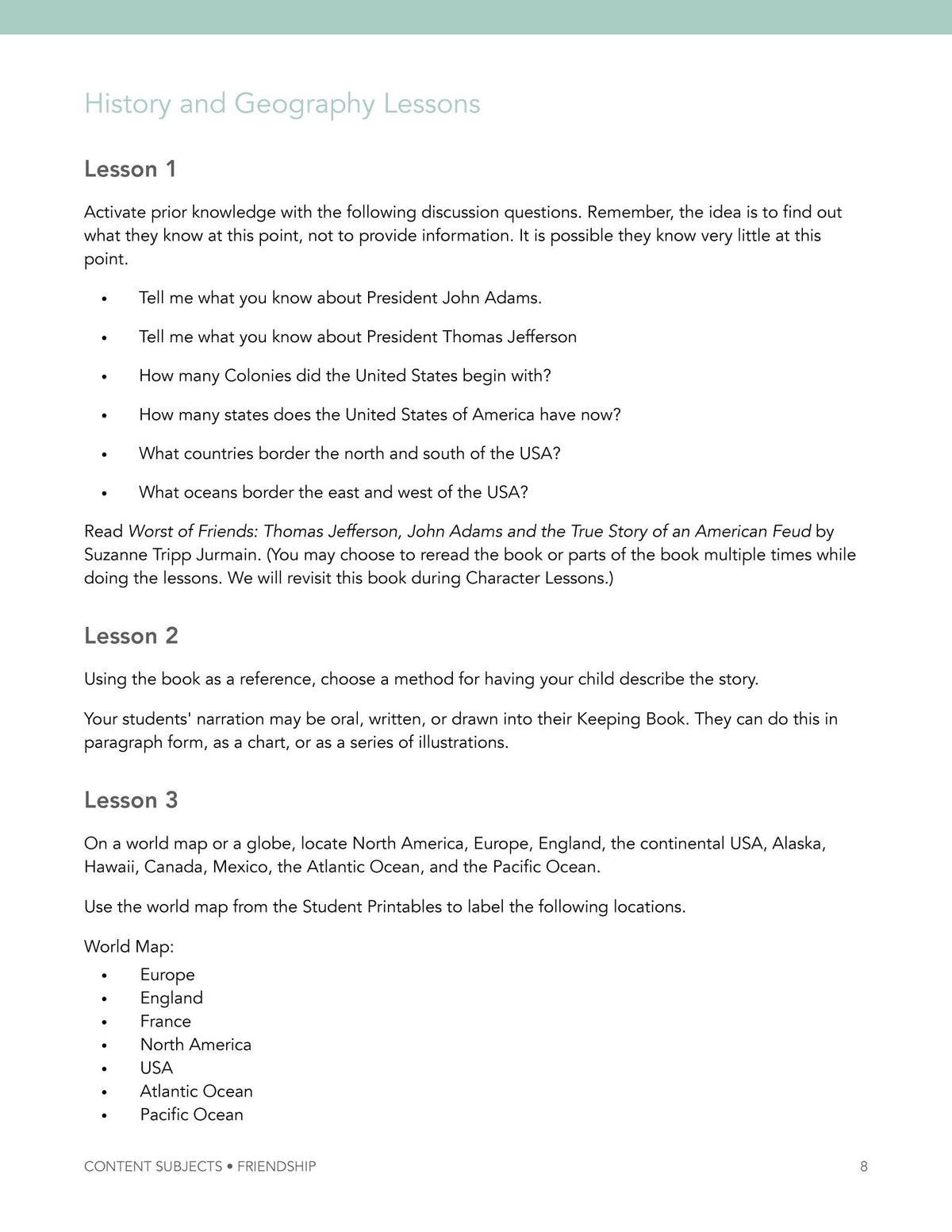 Friendship Wonder Study - Homeschool Better Together