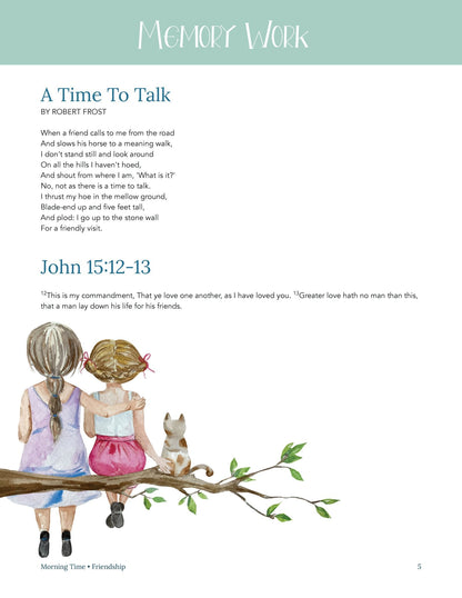 Friendship Wonder Study - Homeschool Better Together