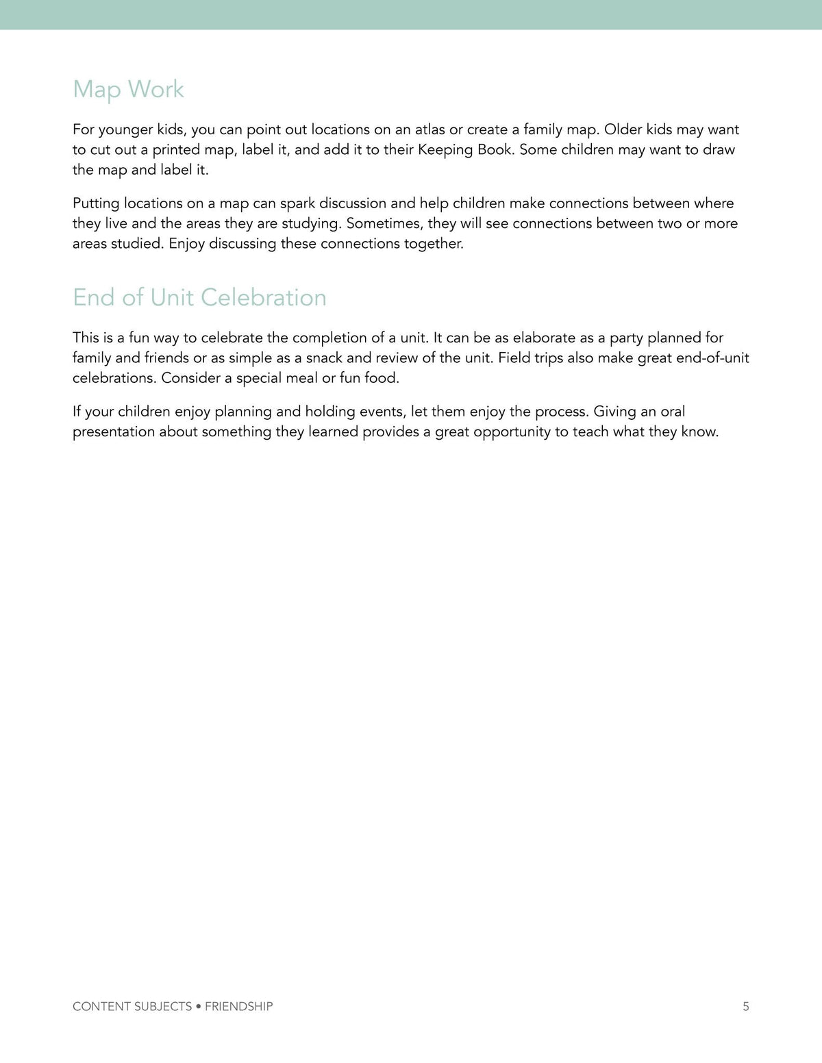 Friendship Wonder Study - Homeschool Better Together