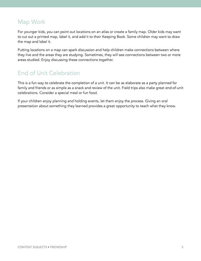 Friendship Wonder Study - Homeschool Better Together