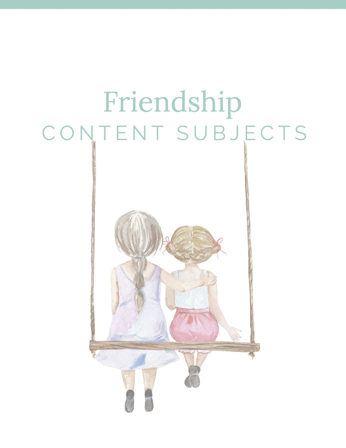 Friendship Wonder Study - Homeschool Better Together