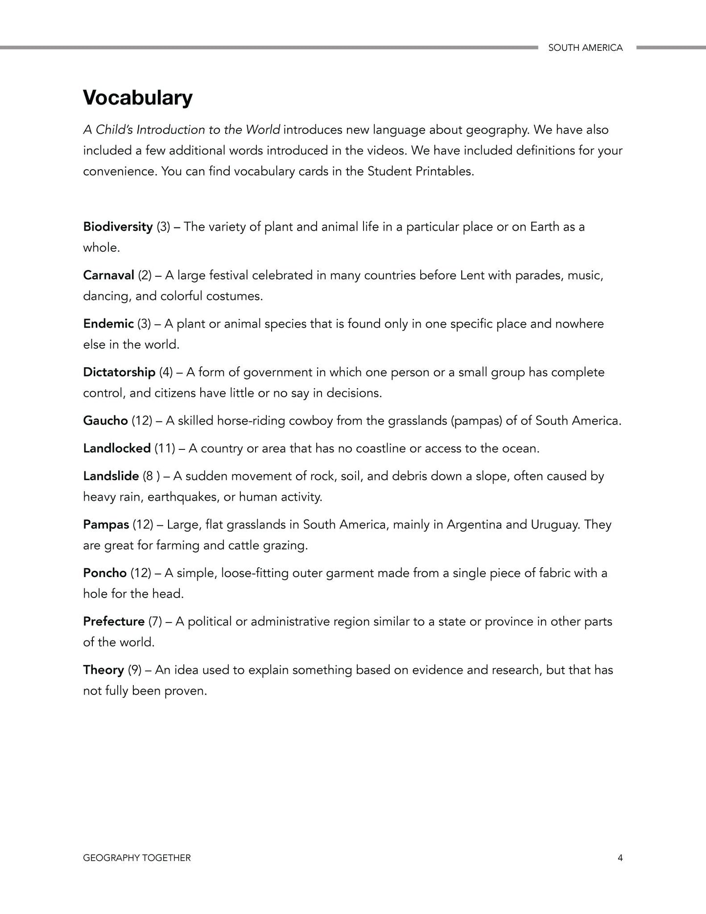 Geography Together: South America - Homeschool Better Together