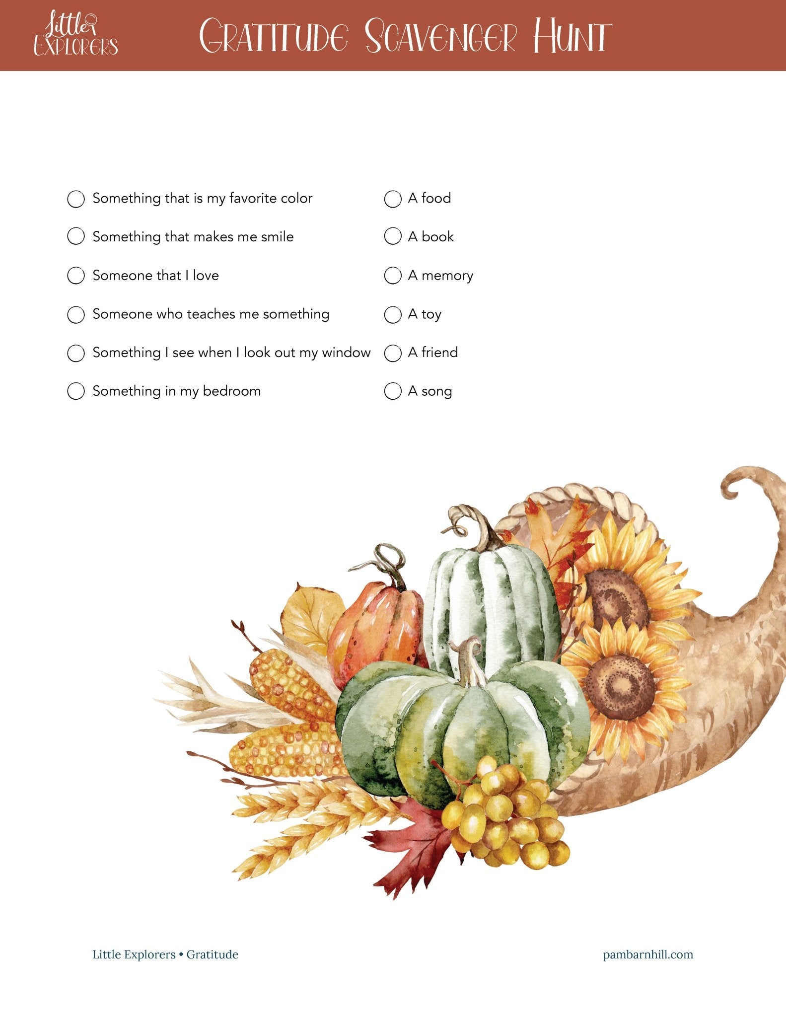 Gratitude Little Explorers - Homeschool Better Together