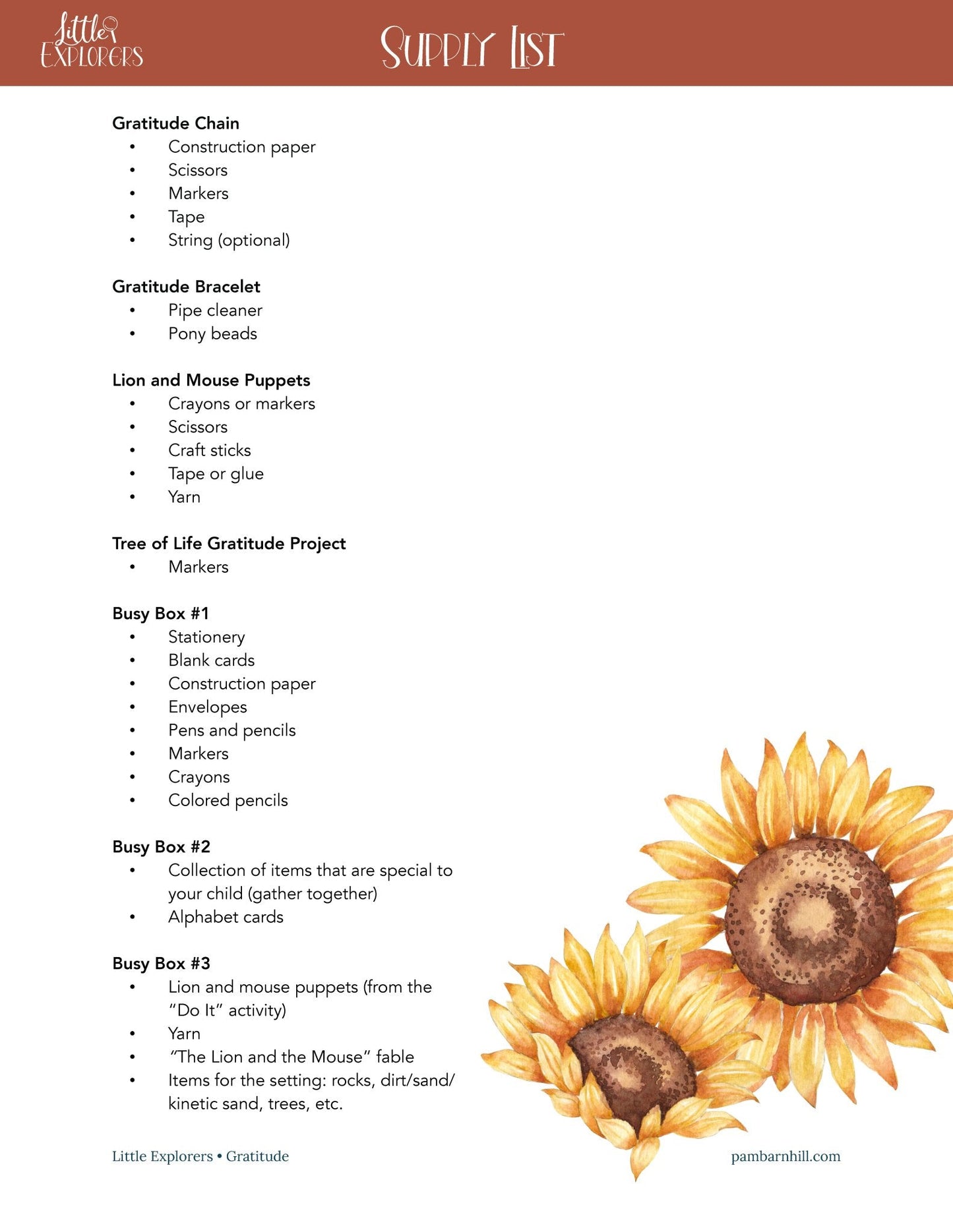 Gratitude Little Explorers - Homeschool Better Together