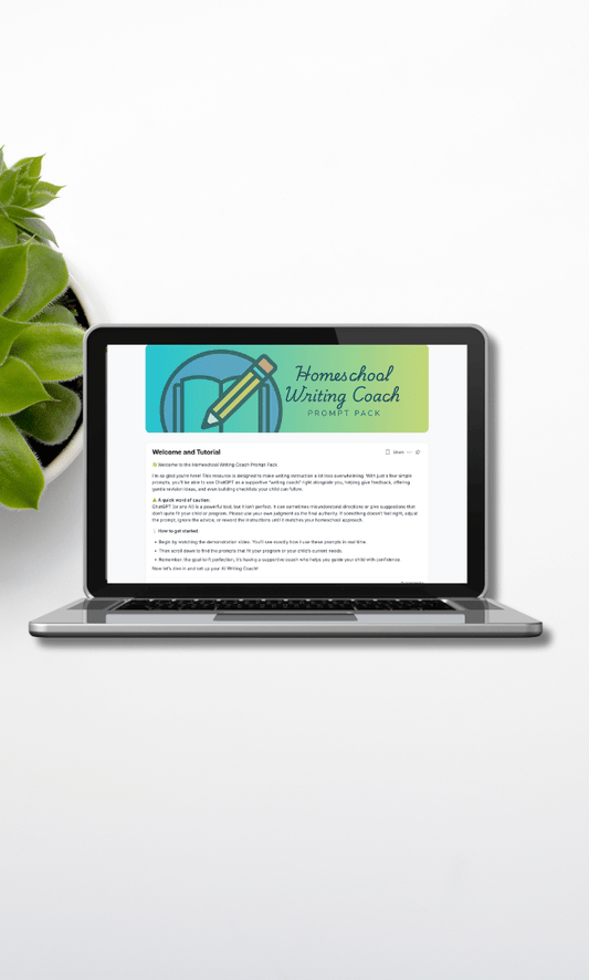 Homeschool Writing Coach Prompt Pack - Homeschool Better Together