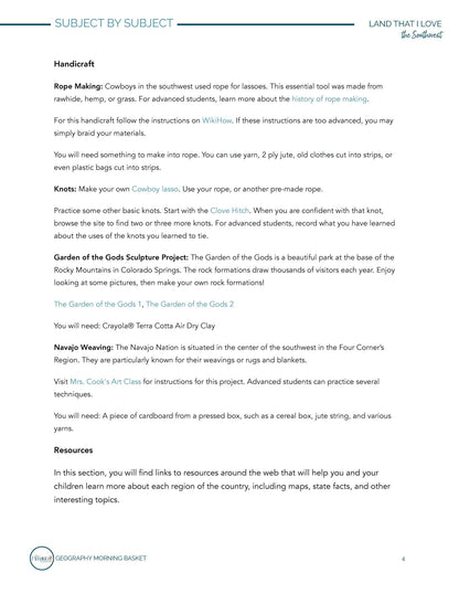 Land That I Love: The Southwest - Homeschool Better Together