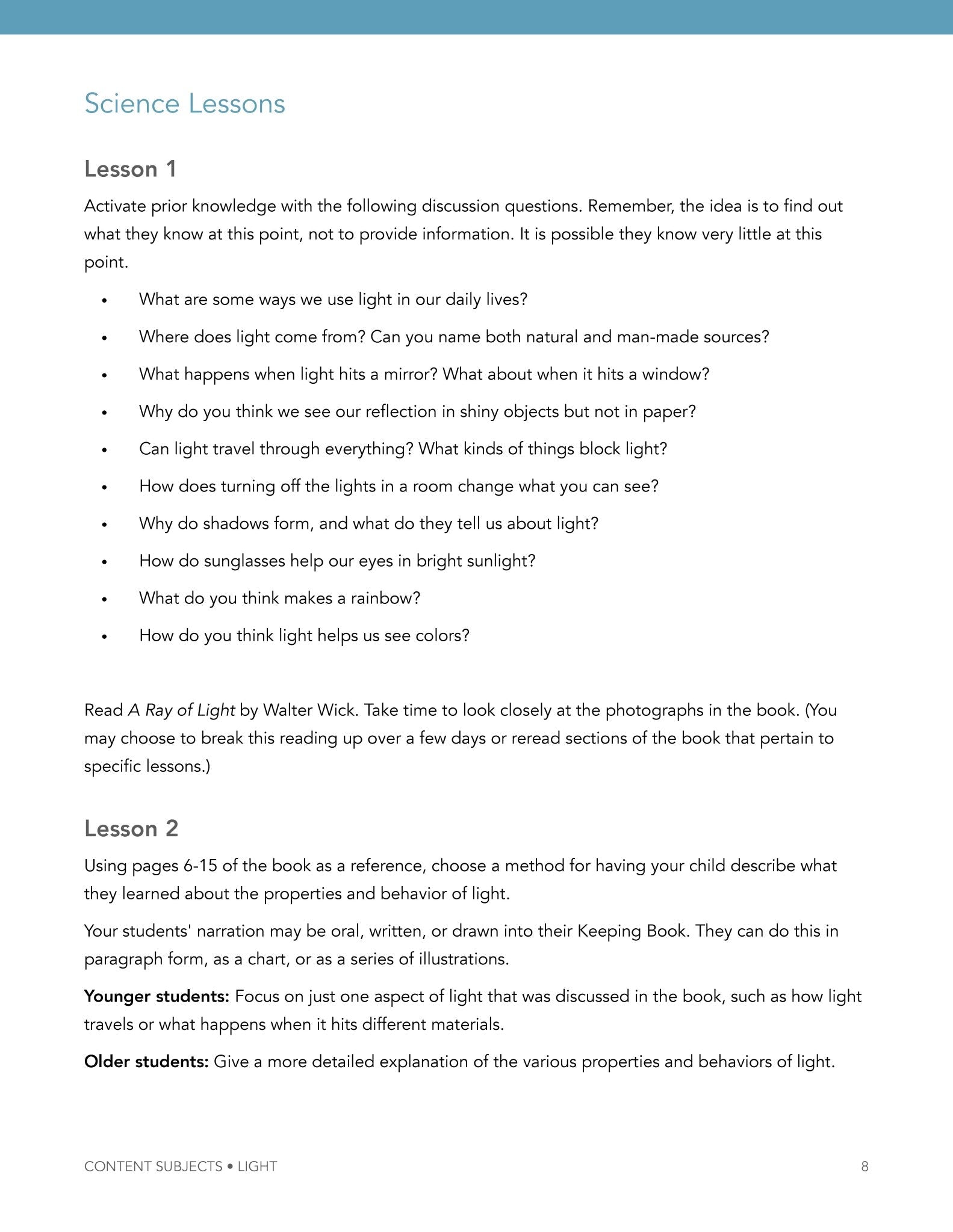Light Wonder Studies - Homeschool Better Together