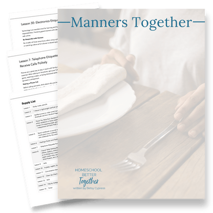 Manners Together - Homeschool Better Together
