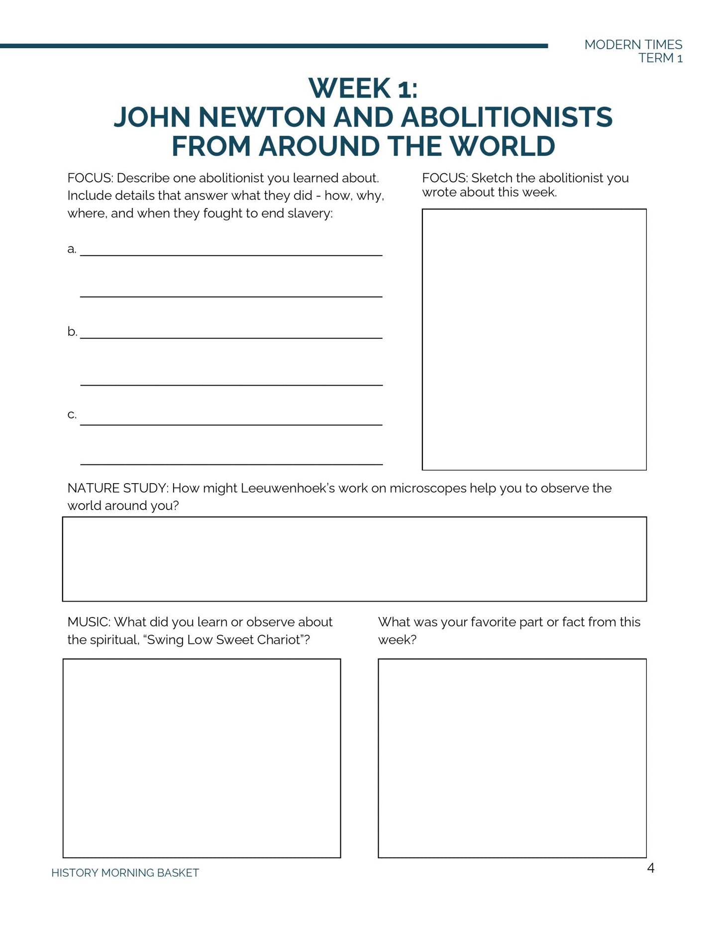 Modern Term 1 Companion Notebook - Homeschool Better Together