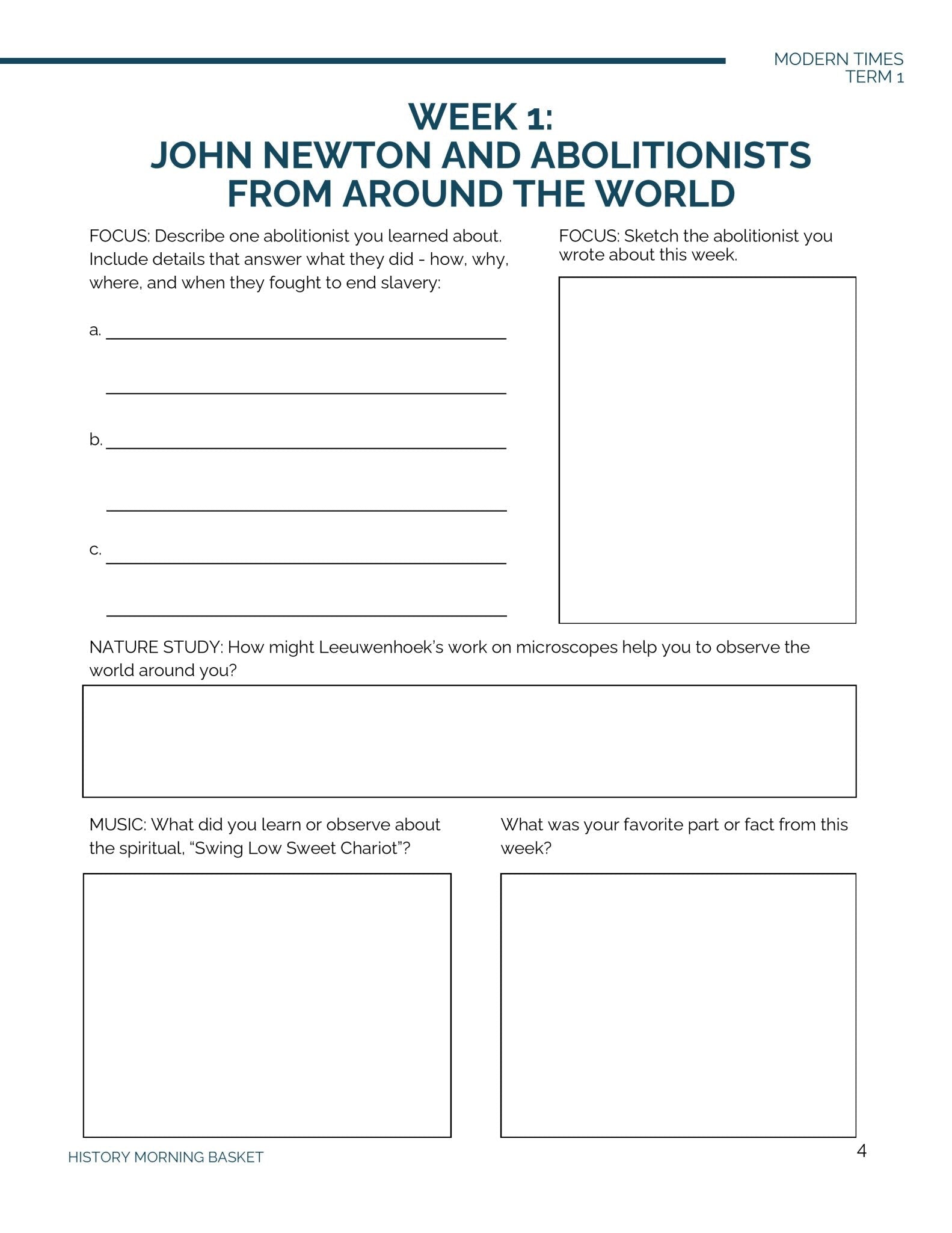 Modern Term 1 Companion Notebook - Homeschool Better Together