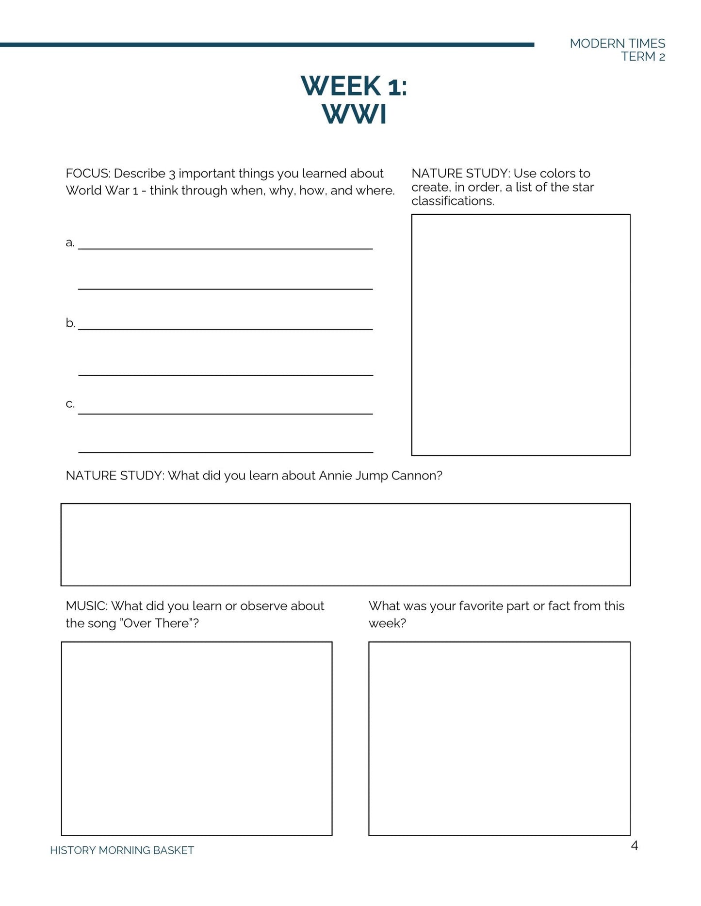 Modern Term 2 Companion Notebook - Homeschool Better Together