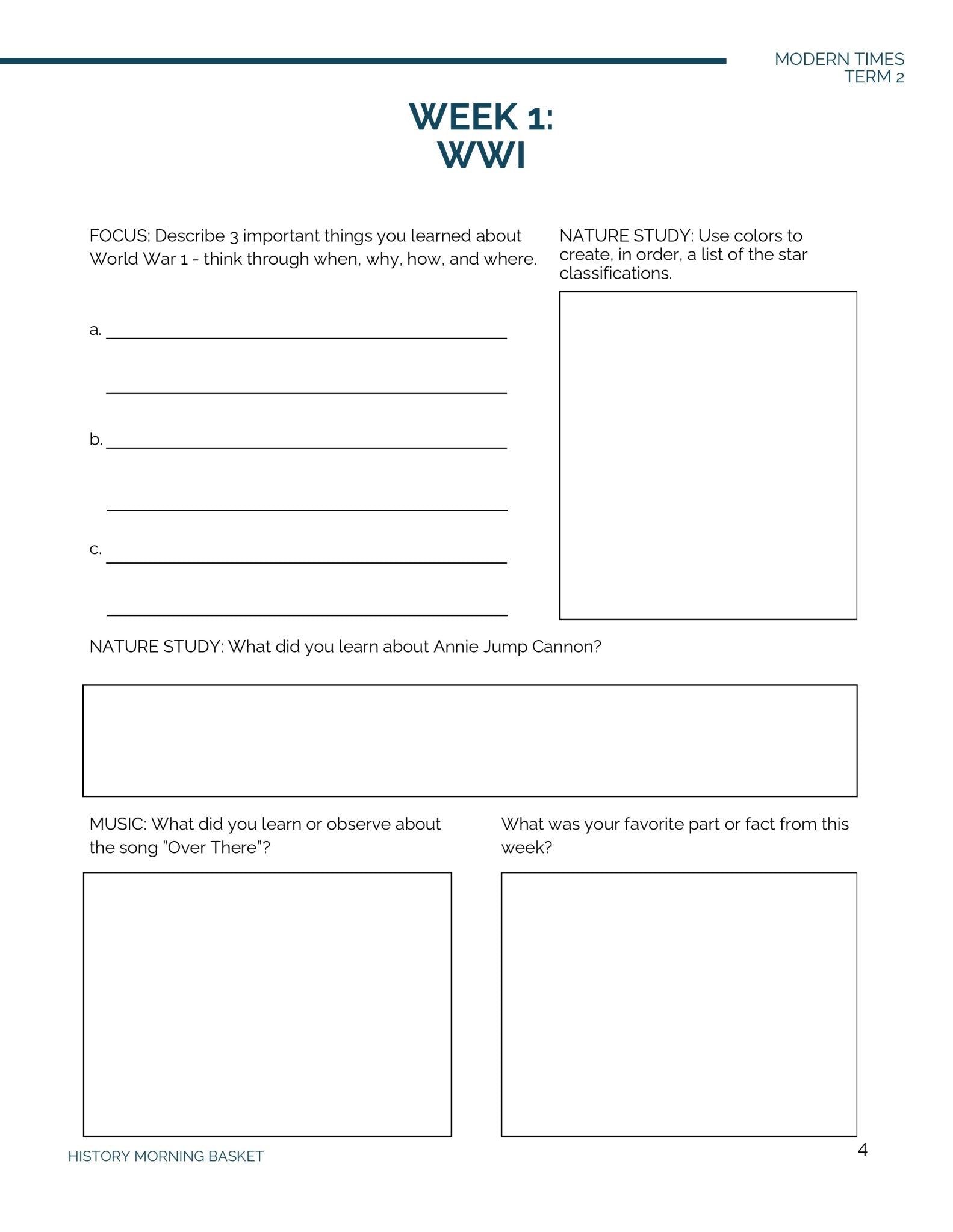 Modern Term 2 Companion Notebook - Homeschool Better Together